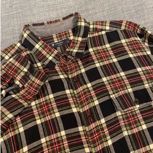 Daniel Cremieux Classics Mens XL Plaid Flannel Button Down Shirt